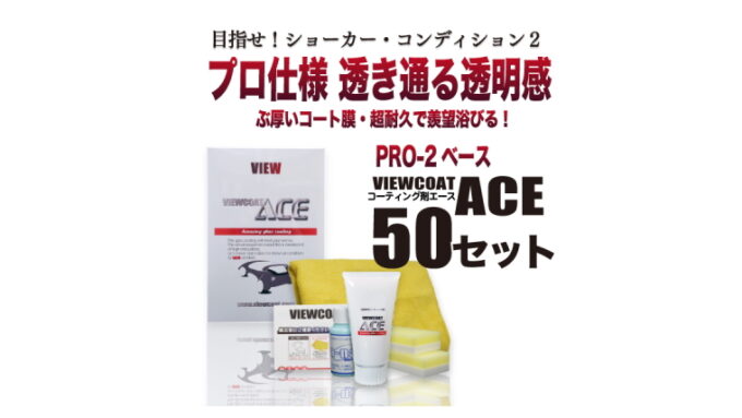 【ACE】「ACE  50セット」 ガラス系コーティング剤　ビューコート